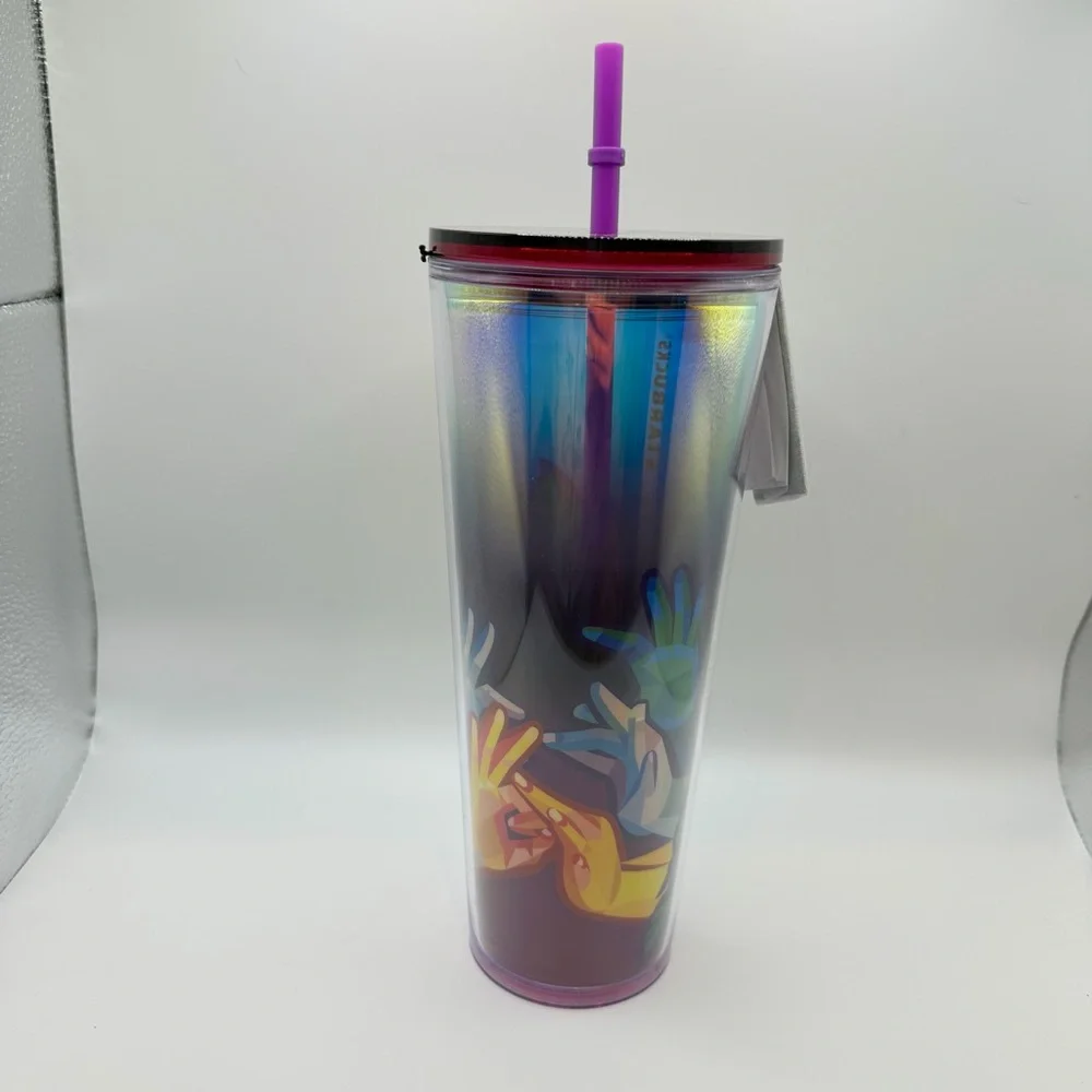 Starbucks ASL American Sign Language Cold Tumbler Cup Venti New
